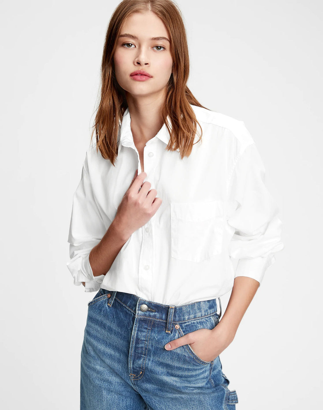 Levi's essential western denim shirt